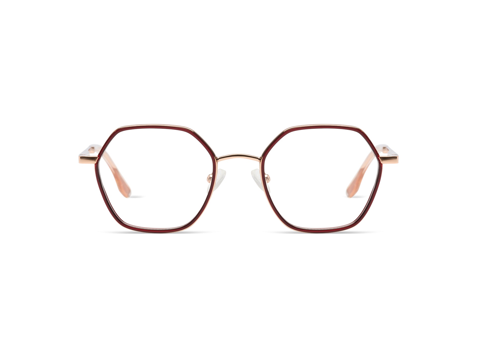 komono-nora-slims-burgundy-rose-gold-brille-schlanke-fassung-core-collection image 4