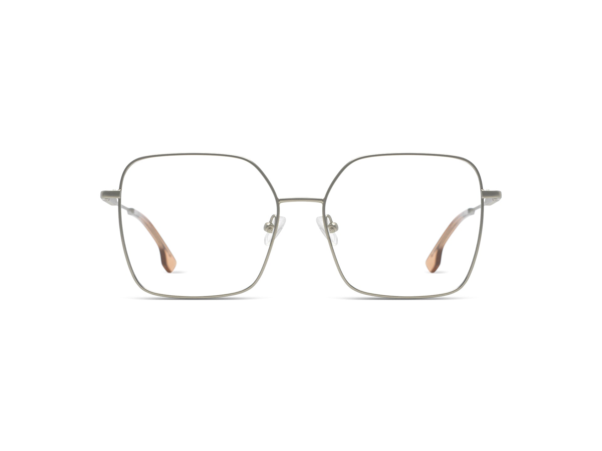 komono-audrey-sonnenbrille-silver-square-oversize image 1