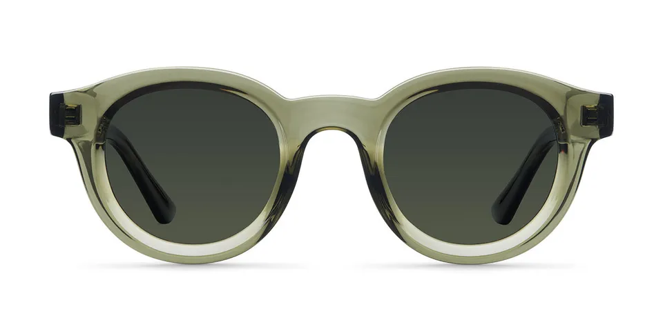 meller-siara-stone-olive-sonnenbrille-rund-modern-in-gr-n image 1