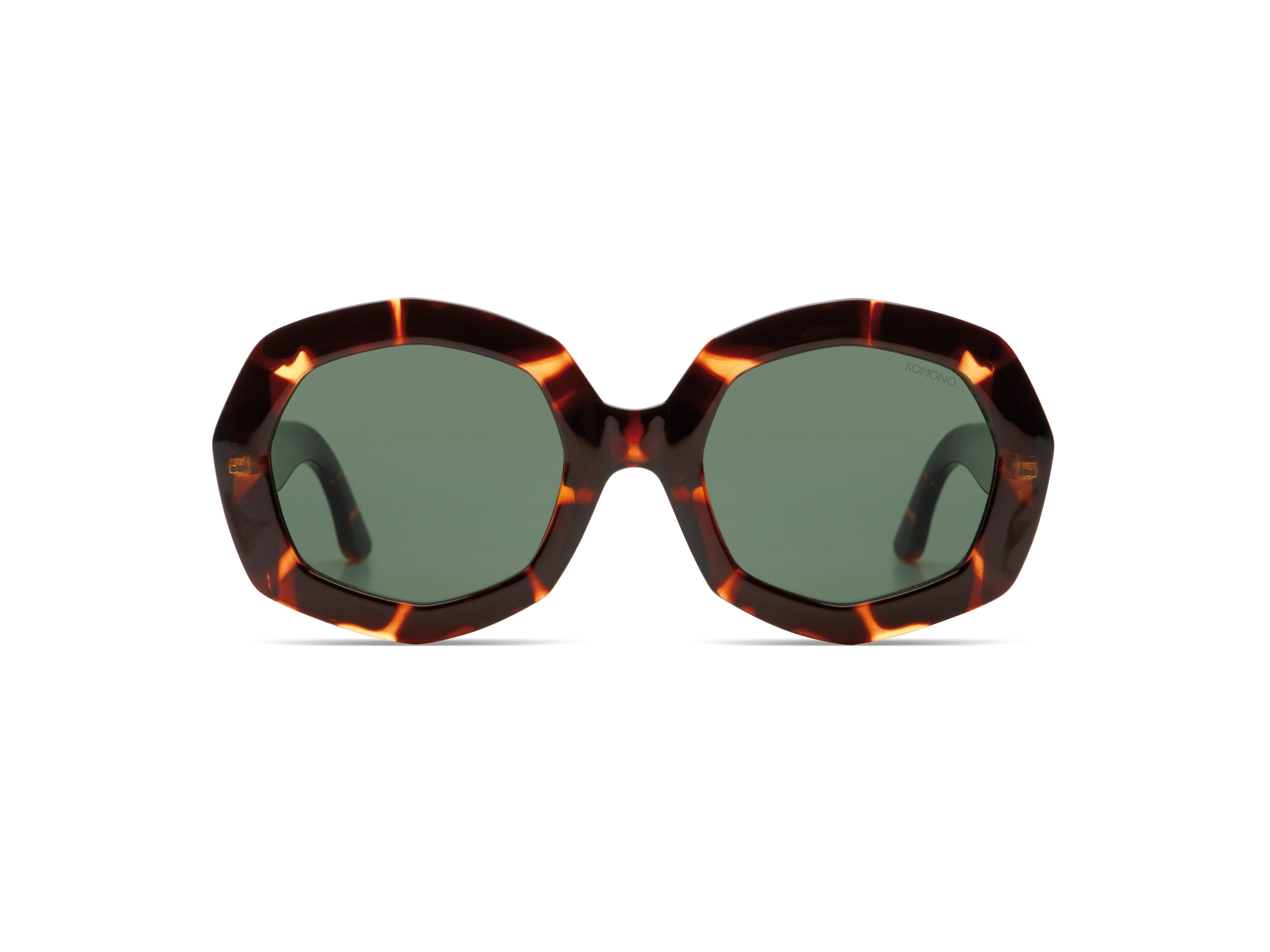 komono-amy-havana-sonnenbrille-achtf-rmiger-rahmen-bio-nylon-tortoise image 1
