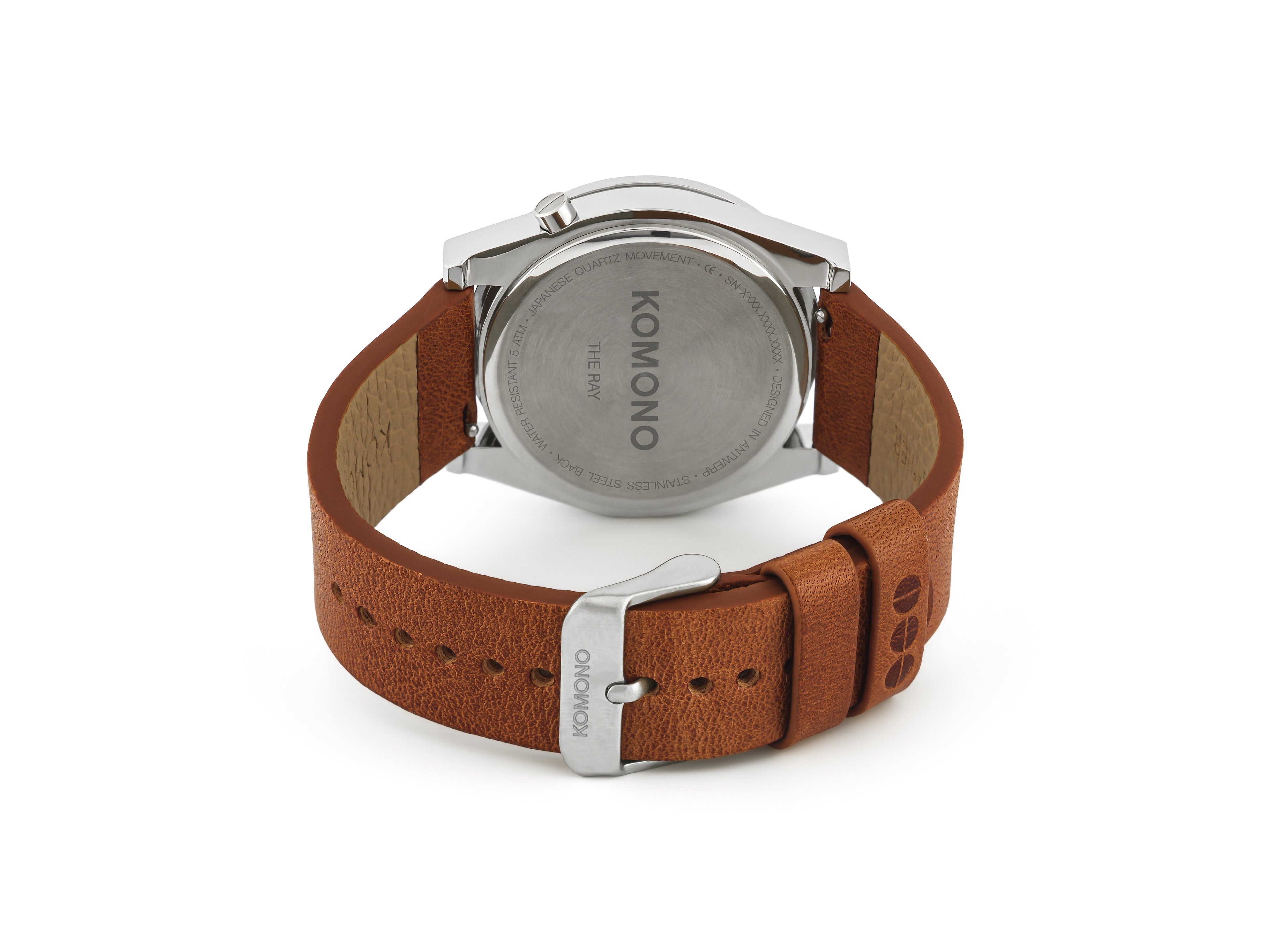 komono-ray-legacy-leather-cognac-taucheruhr image 3