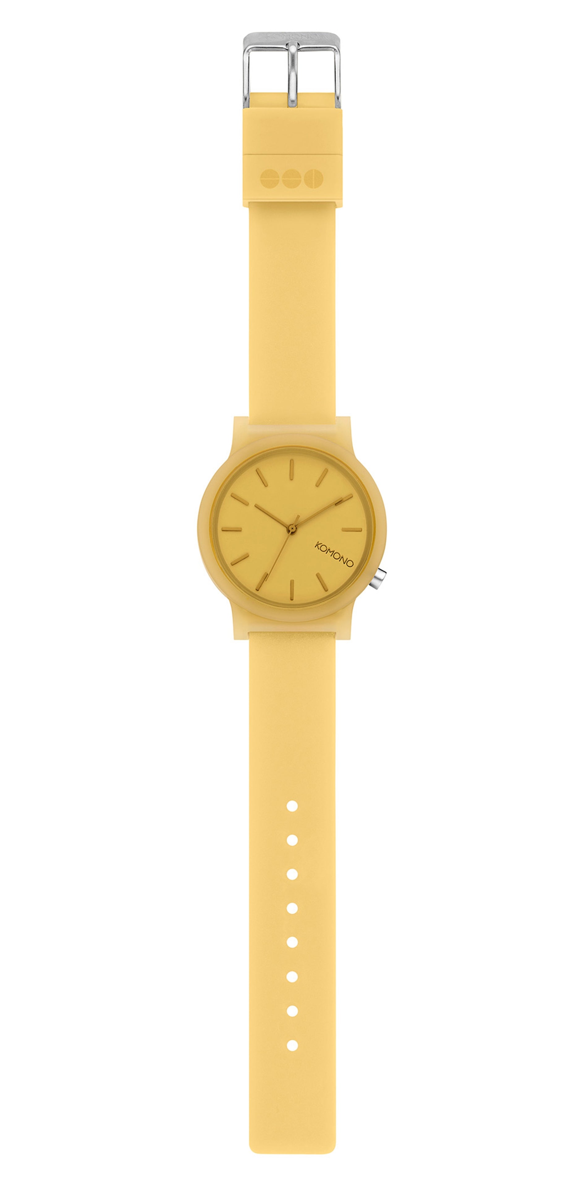 komono-mono-ochre-armbanduhr-monochromes-design-translucentes-silikonarmband image 4
