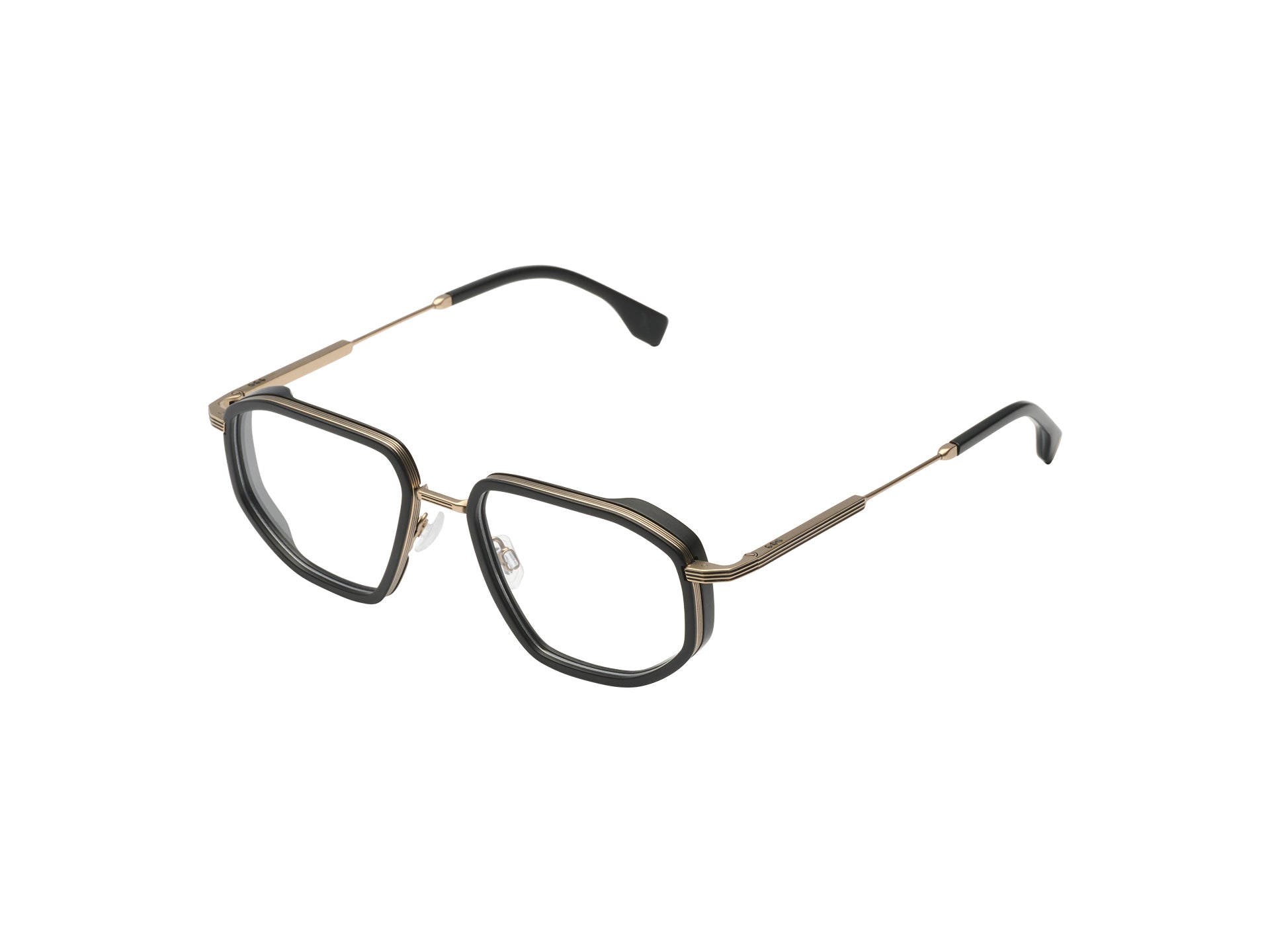 komono-axel-titanium-brillengestell-white-gold-black image 2