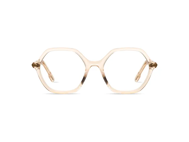 komono-lara-brille-champagne-hexagonal image 1