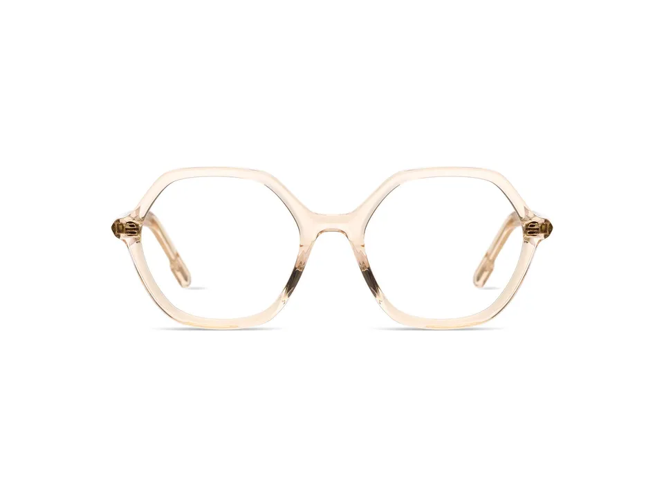 komono-lara-brille-champagne-hexagonal image 1