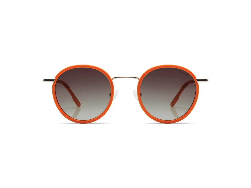 komono-pete-princeton-silver-sonnenbrille-panto-orange-polarisiert-medium image 1