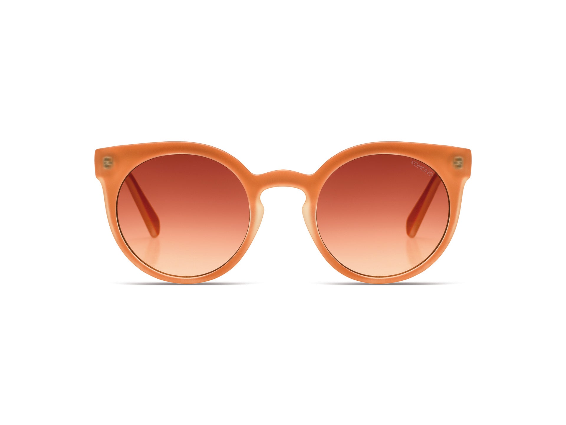 komono-lulu-velvet-coral-cat-eye-sonnenbrille-bio-nylon-orange image 1