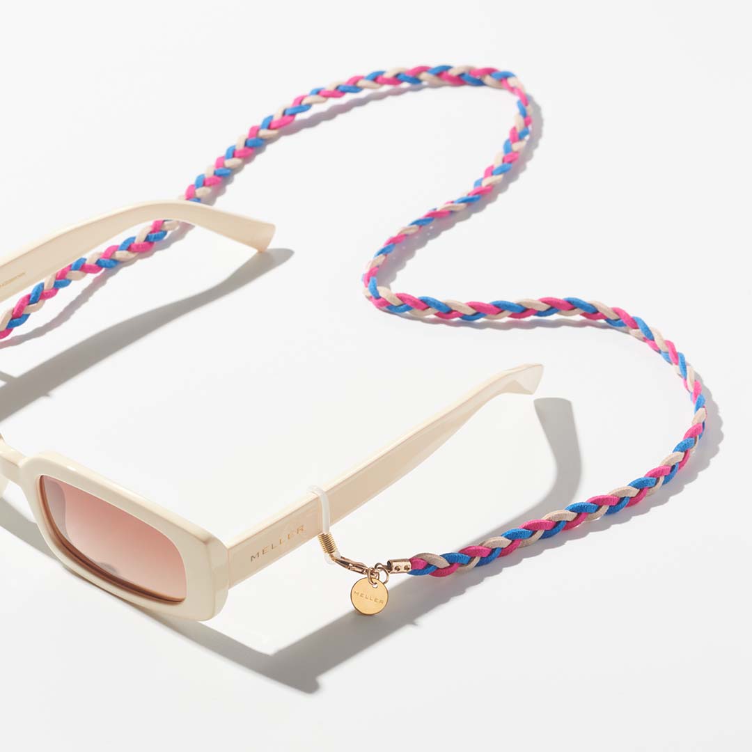 meller-bes-brillenband-blue-pink-beige-geflochtenes-leder-brillenband image 1