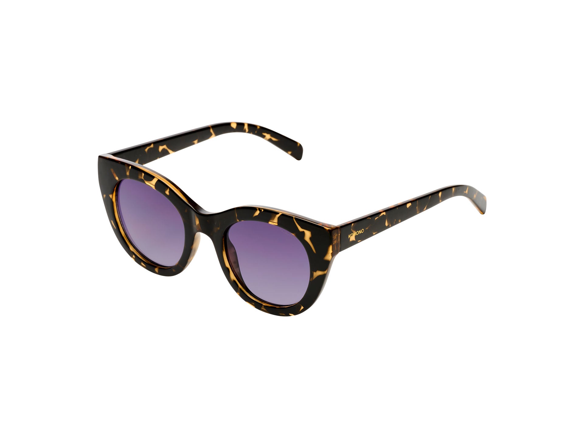 komono-louise-dark-tortoise-cateye-sonnenbrille-recyceltes-acetat image 3
