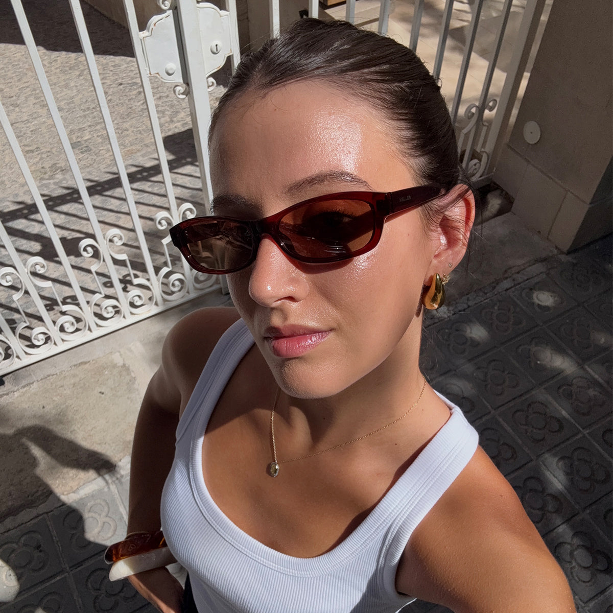 meller-amar-maroon-brown-sonnenbrille-rechteckig image 7
