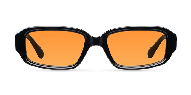 meller-azzi-black-orange-sonnenbrille-rechteckig-geometrisch image 1
