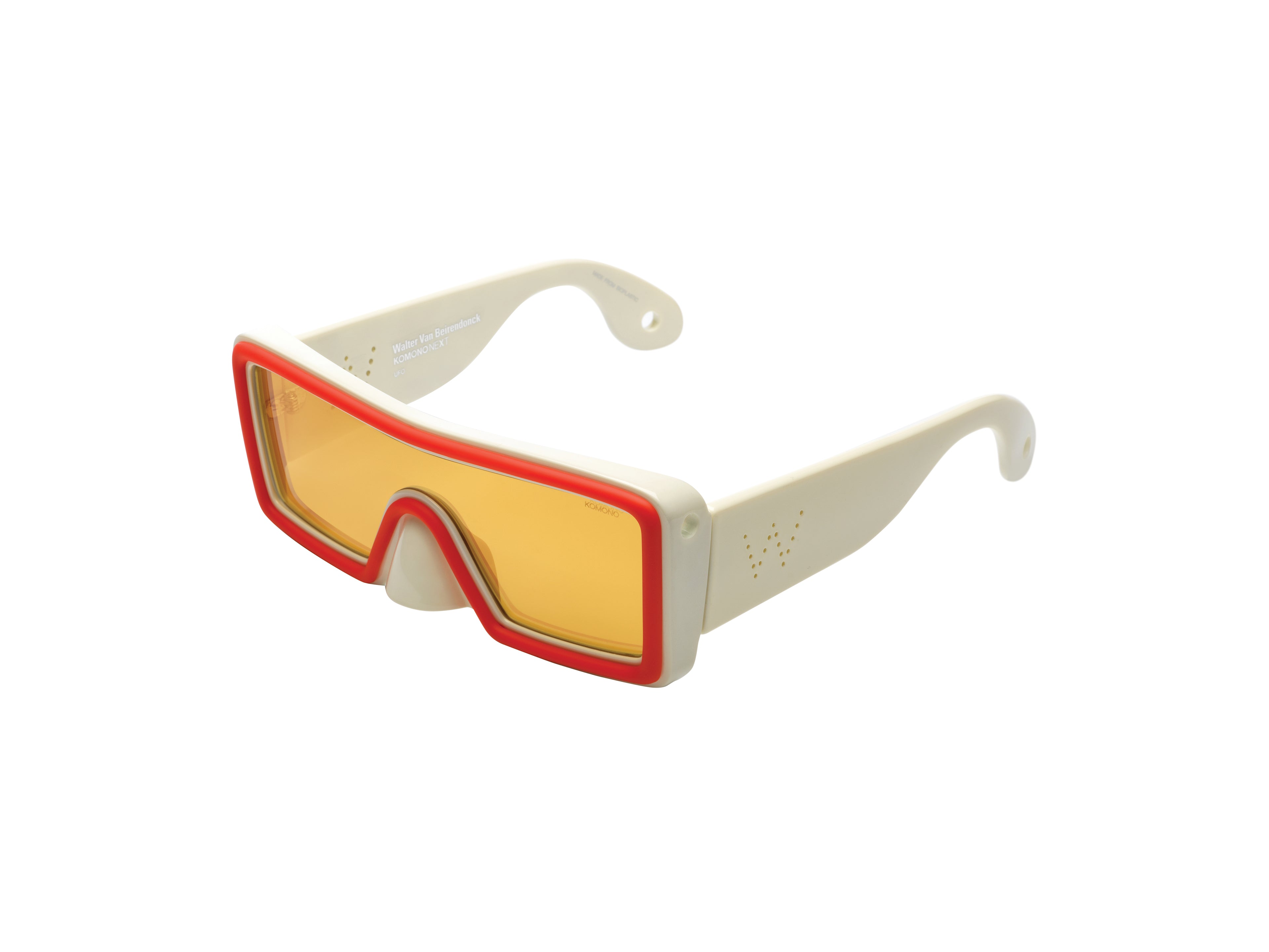 komono-x-walter-van-beirendonck-ufo-white-ultra-orange-sonnenbrille-aus-bio-plas image 2