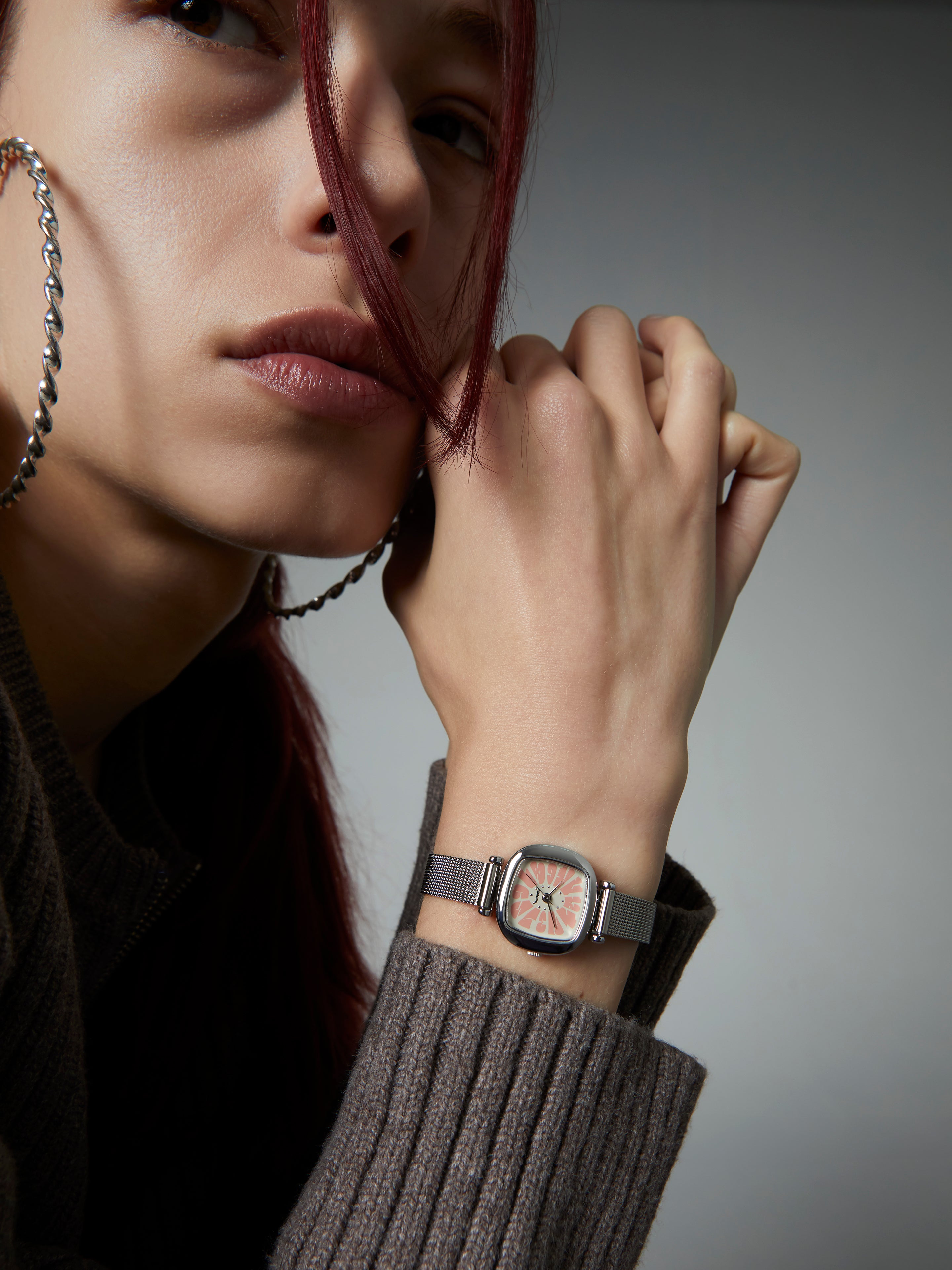 komono-moneypenny-flower-royale-silver-blush-armbanduhr image 3