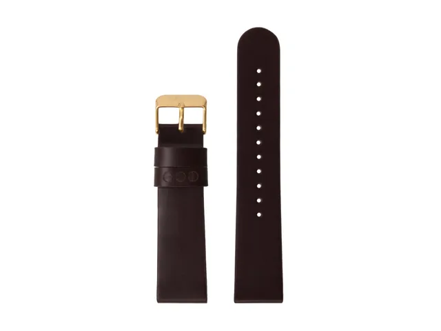 komono-strap-20-uhrenarmband-burgundy-gold-leder-20mm image 1