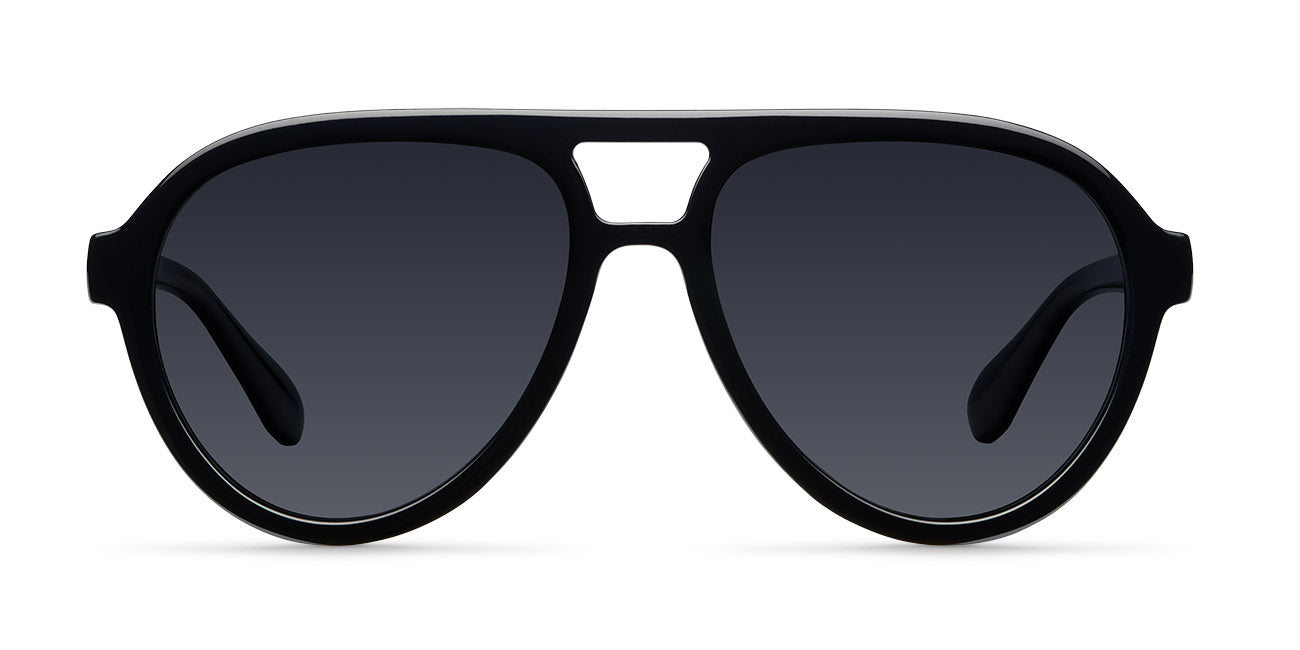 meller-kena-all-black-sonnenbrille-aviator-mit-doppelsteg image 1