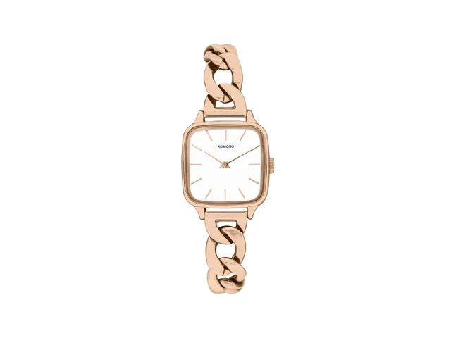 komono-kate-revolt-rose-gold-armbanduhr-edelstahl-mit-cable-muster image 1