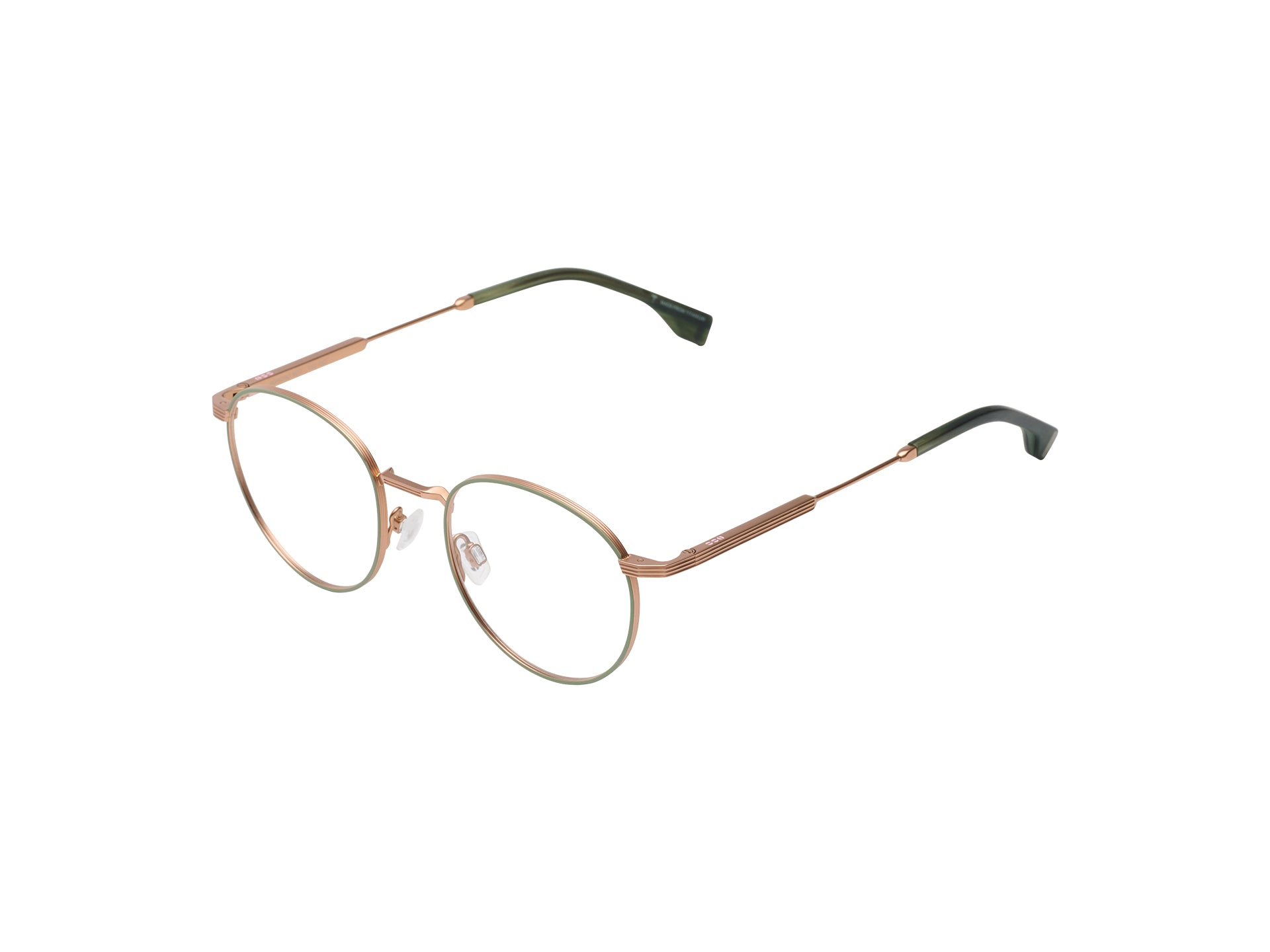 komono-rio-rose-gold-sage-titan-brillenfassung-im-panto-stil image 2