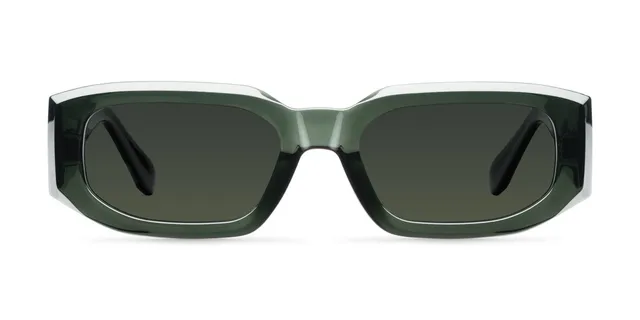 meller-kira-fog-olive-bio-sonnenbrille-mit-eckig-rechteckigem-gestell-und-abgesc image 1