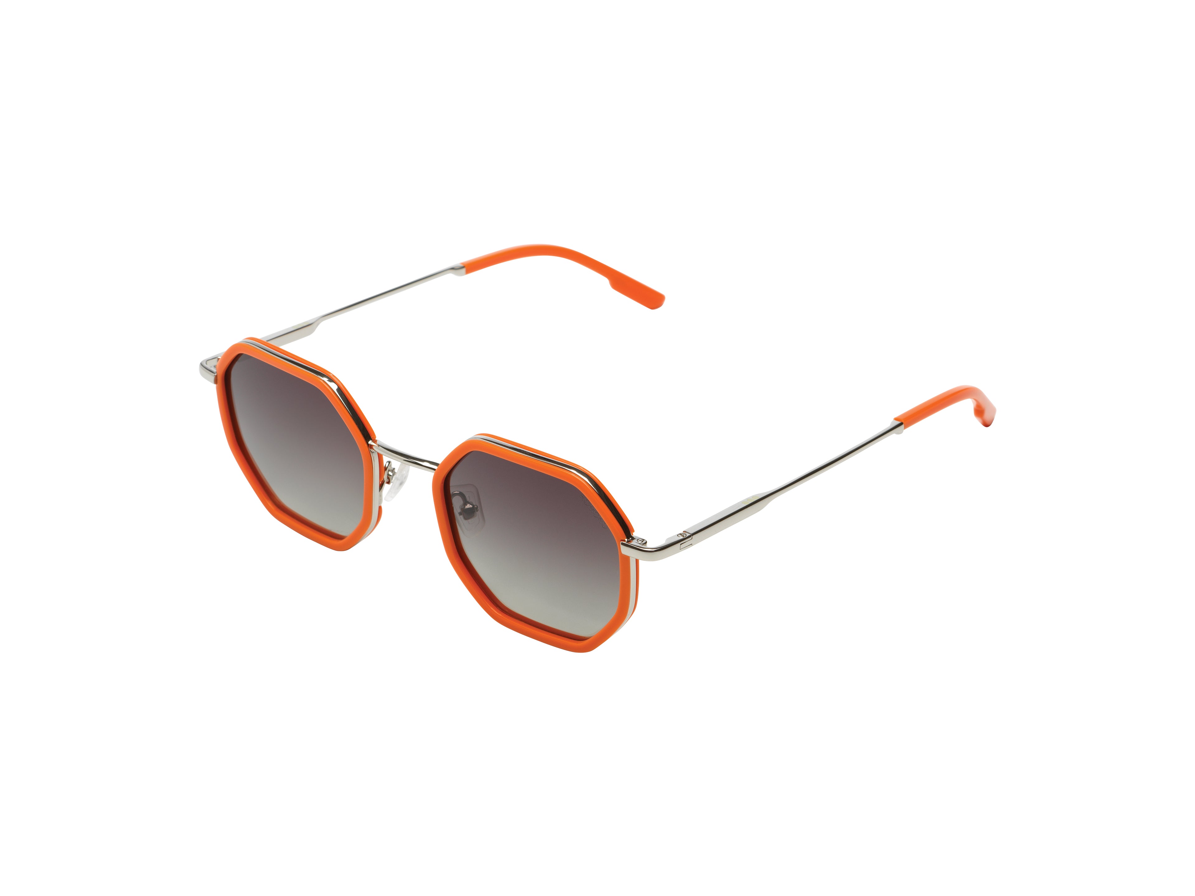 komono-baker-princeton-silver-sonnenbrille-achteckiges-edelstahlgestell-polarisi image 2
