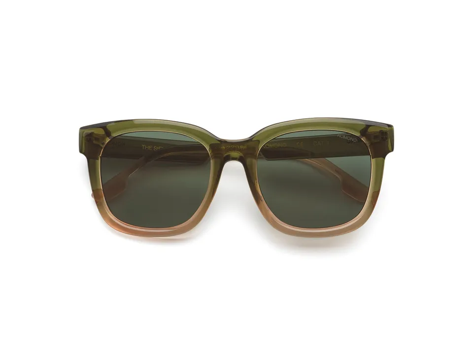 komono-sienna-pacific-sunset-oversized-sonnenbrille-rechteckig-bio-nylon-champag image 1