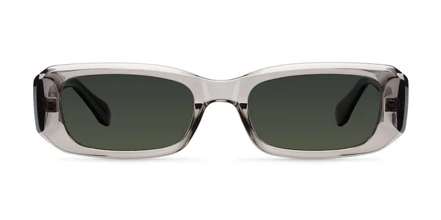 meller-sisi-sonnenbrille-taupe-olive-rechteckiges-90er-design image 1