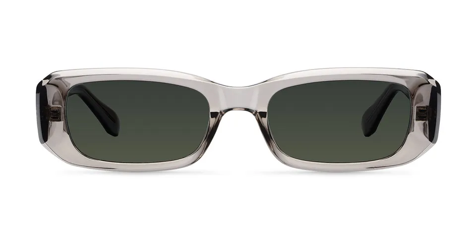 meller-sisi-sonnenbrille-taupe-olive-rechteckiges-90er-design image 1