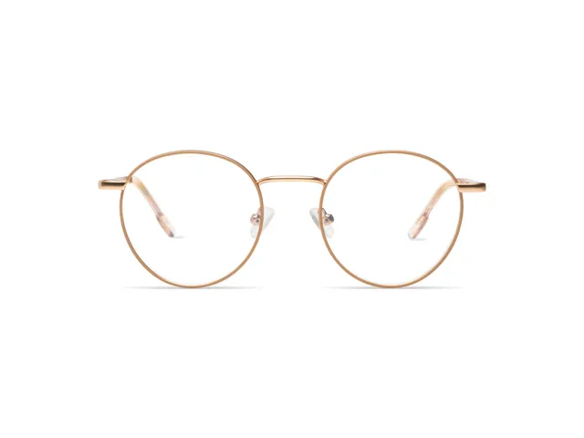 komono-pete-slims-rose-gold-matte-nude-brille-panto-fassung-aus-edelstahl-schmal image 1