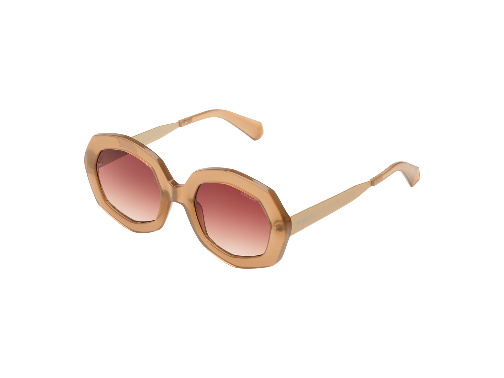 komono-amy-metal-sahara-white-gold-sonnenbrille image 2