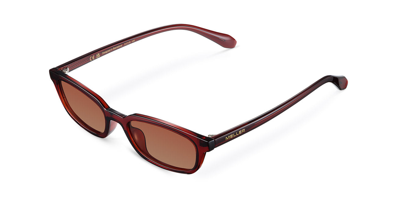 meller-eru-maroon-brown-rechteckige-statement-sonnenbrille-mit-geschwungener-ste image 2