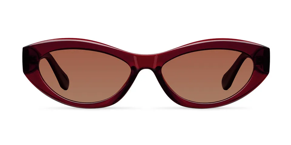 meller-mara-maroon-brown-cat-eye-retro-sonnenbrille image 1
