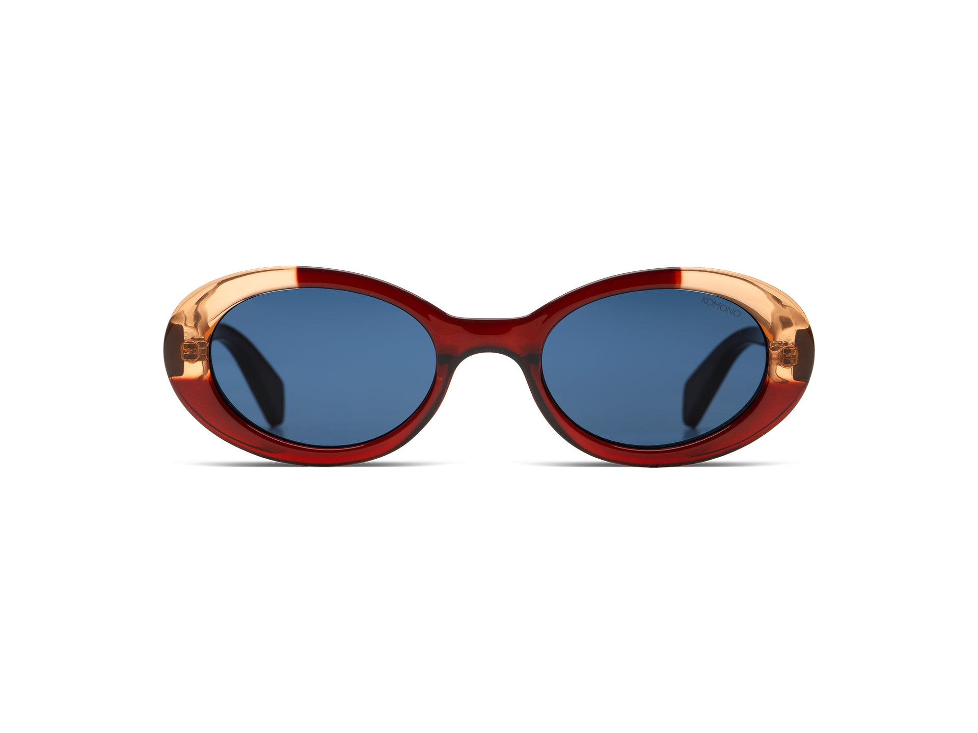 komono-ana-burgundy-coral-sonnenbrille-oval-large-fit image 2