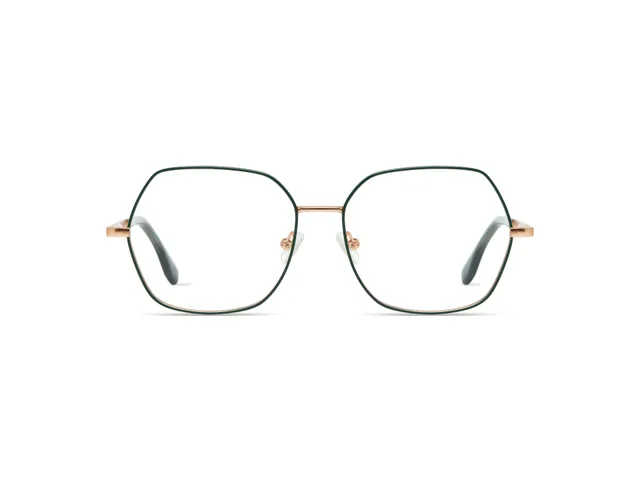 komono-ella-rose-gold-matte-teal-brillenfassung image 1