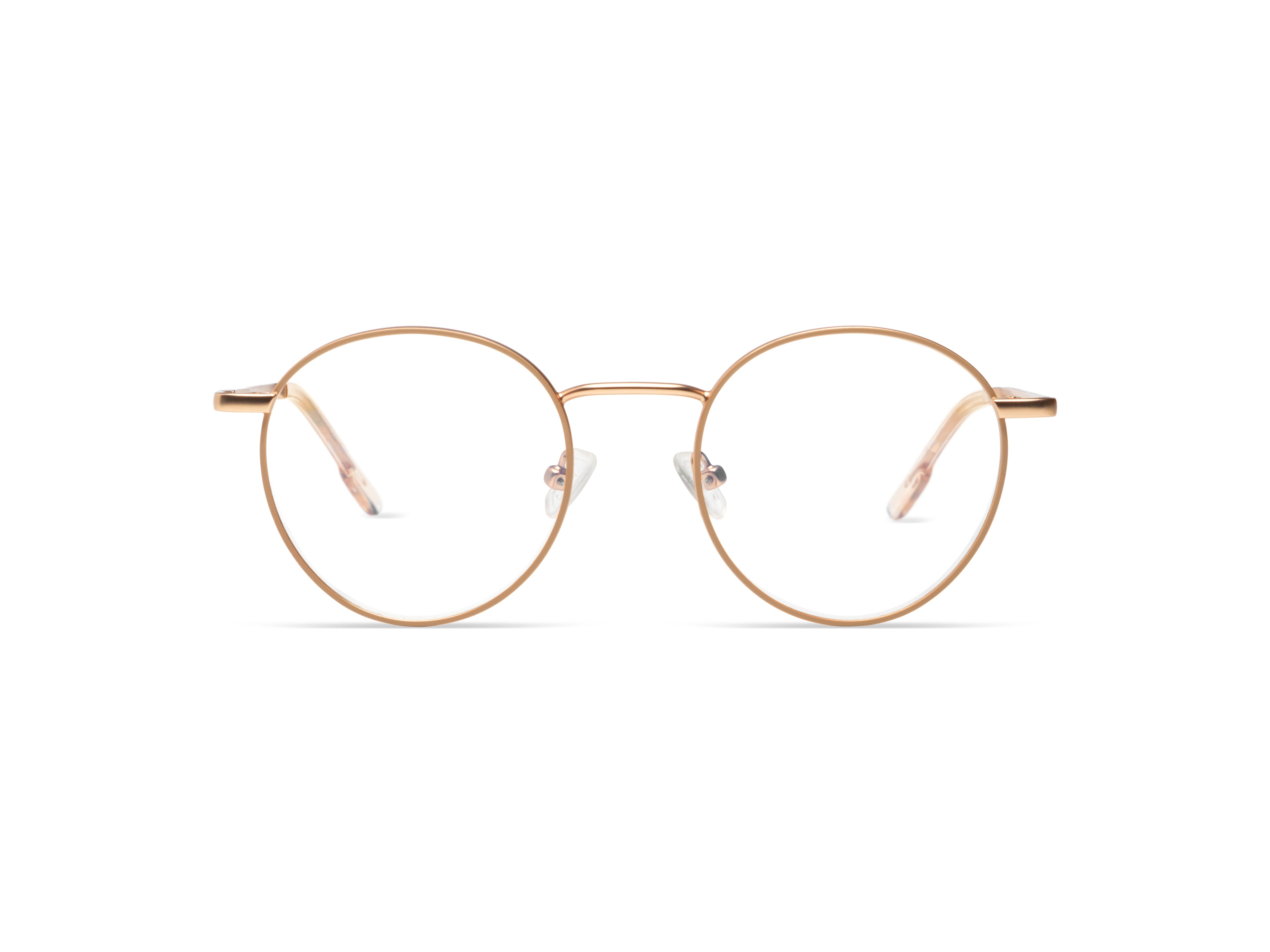 komono-pete-slims-rose-gold-matte-nude-brille-panto-fassung-aus-edelstahl-schmal image 1