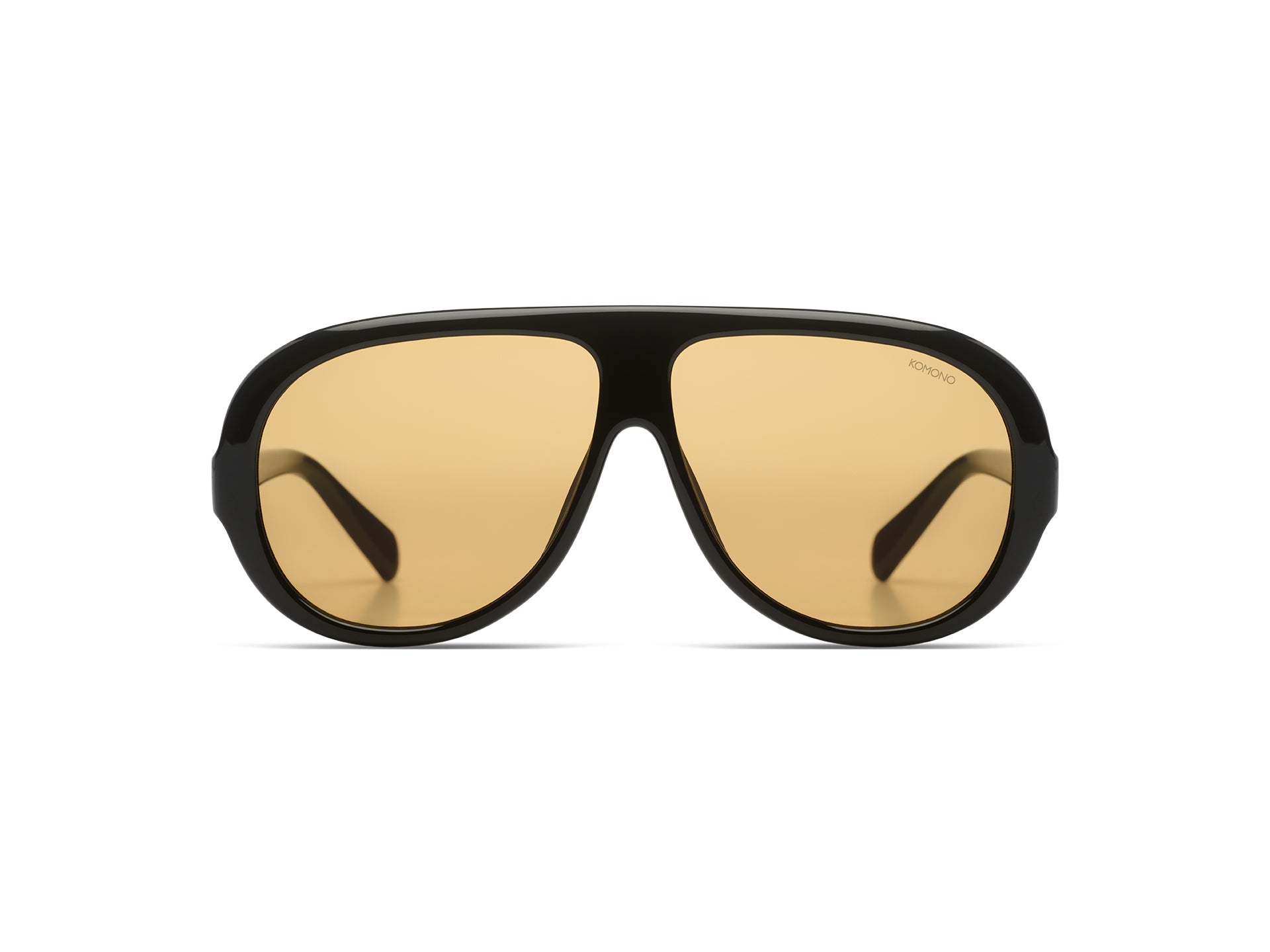 komono-tate-black-amber-sonnenbrille-pilotenform image 1