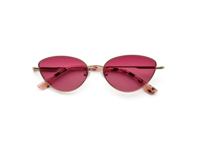 komono-nina-whitegold-matte-cat-eye-sonnenbrille image 1