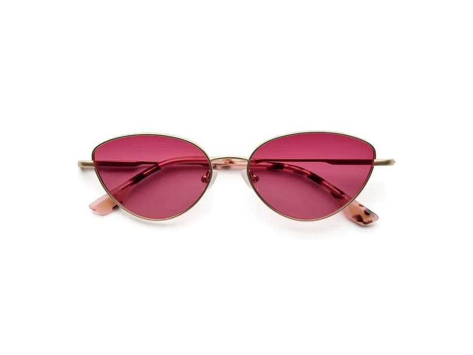 komono-nina-whitegold-matte-cat-eye-sonnenbrille image 1