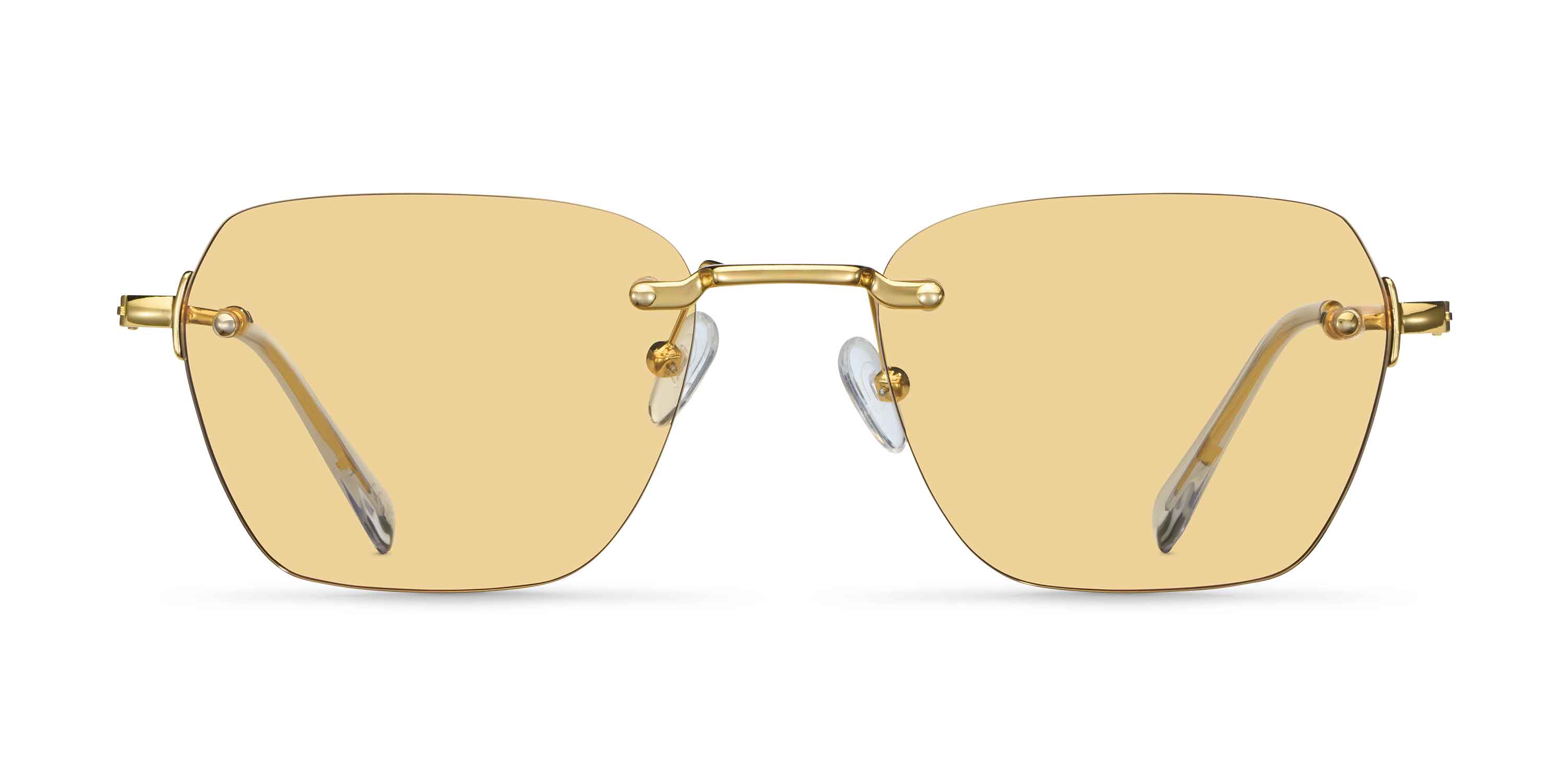 meller-hakim-gold-yellow-sonnenbrille-geometrisch-metallgestell image 1