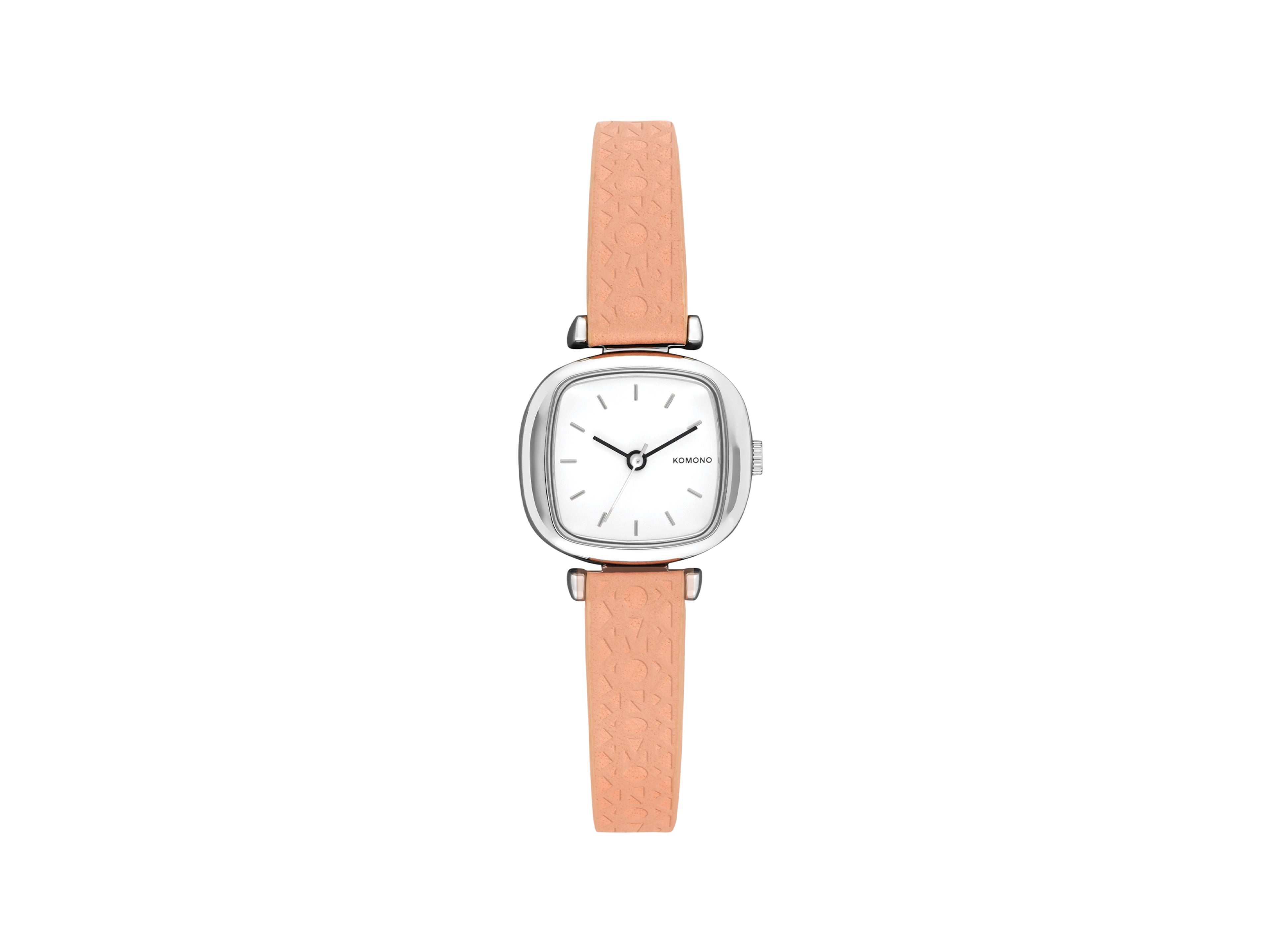 komono-moneypenny-monogram-silver-blush-uhr image 1