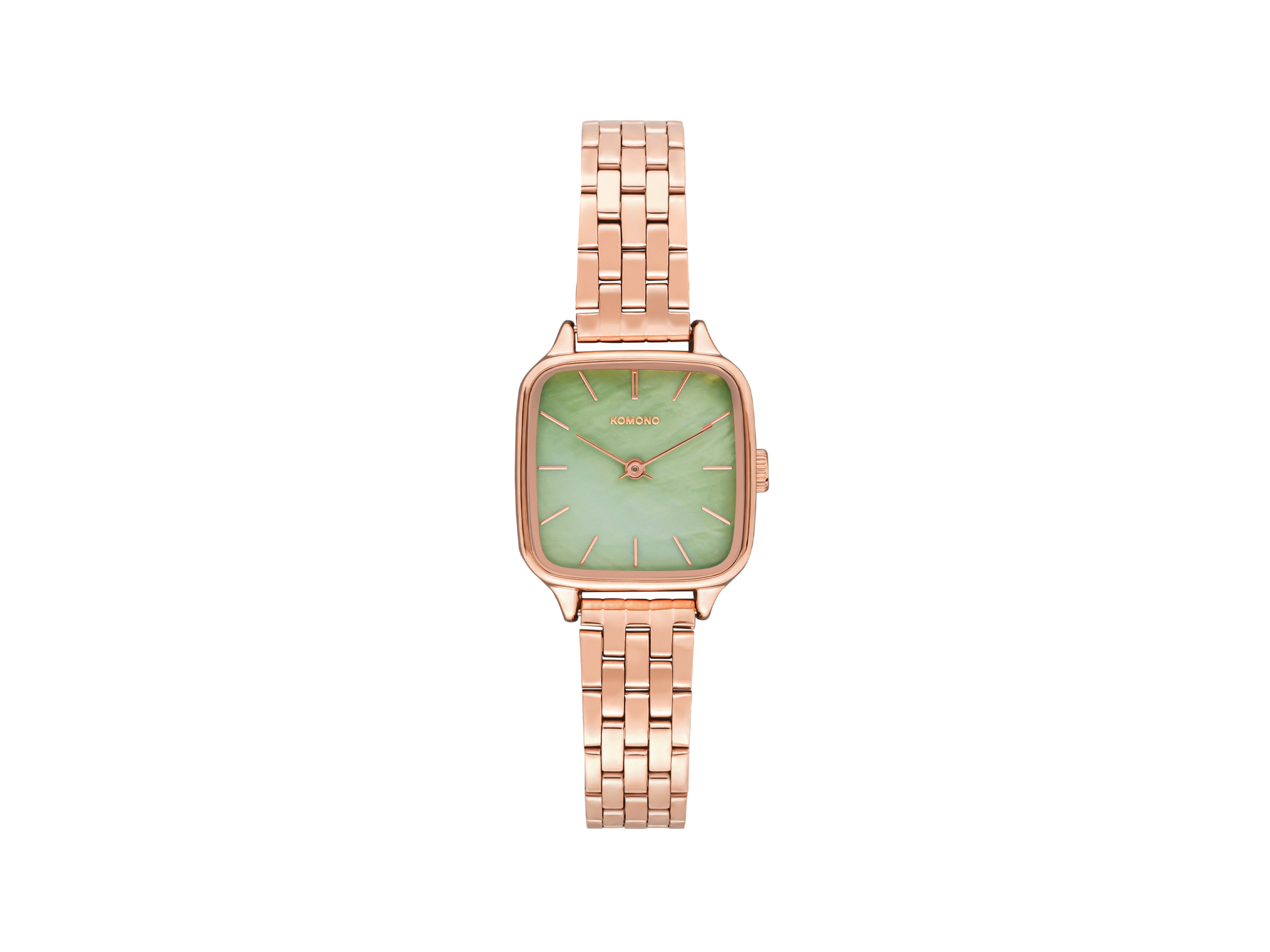 komono-kate-estate-rose-gold-sage-uhr-mit-edelstahlarmband image 1