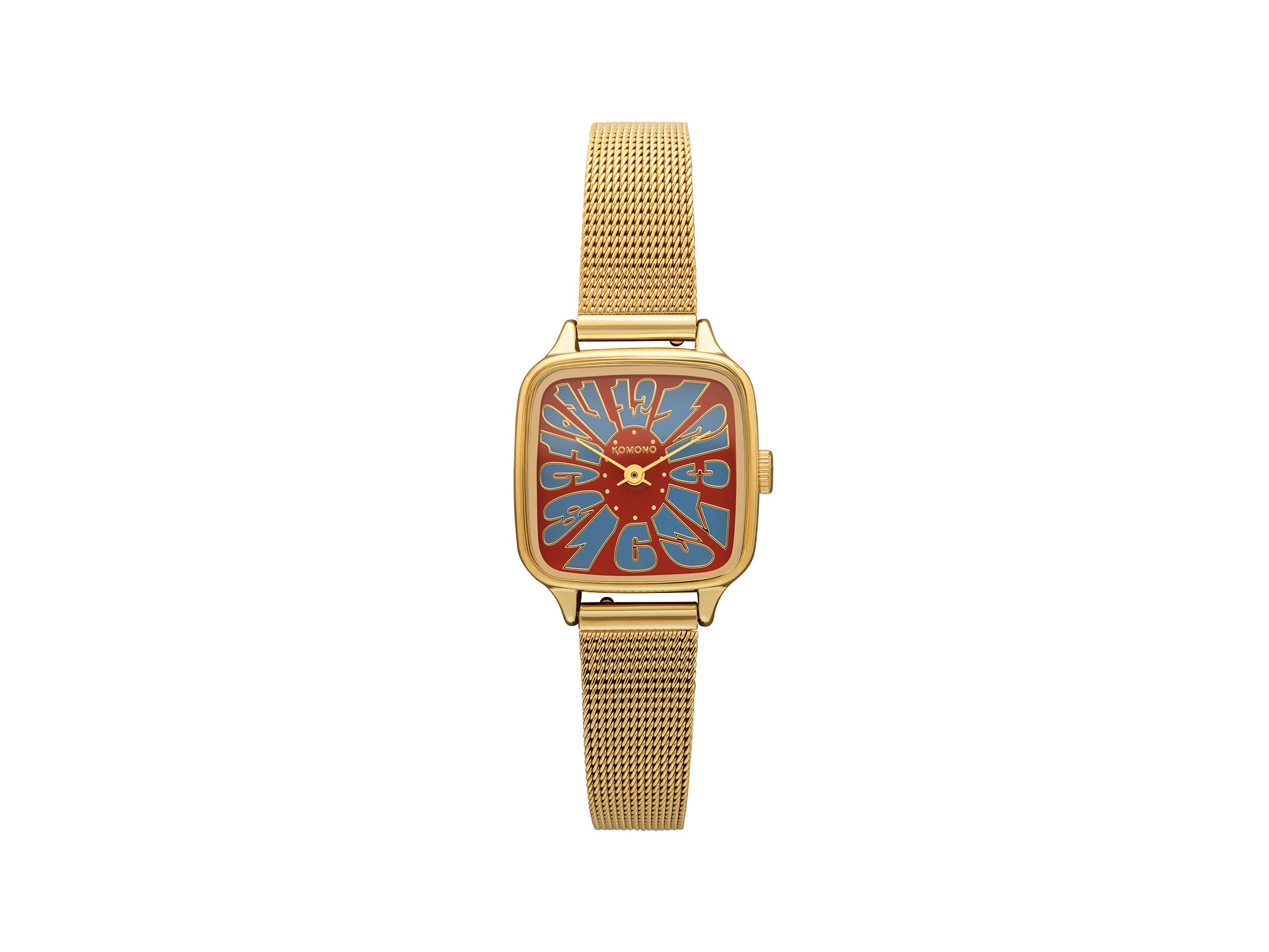 komono-kate-flower-royale-gold-maroon-blue-uhr image 1