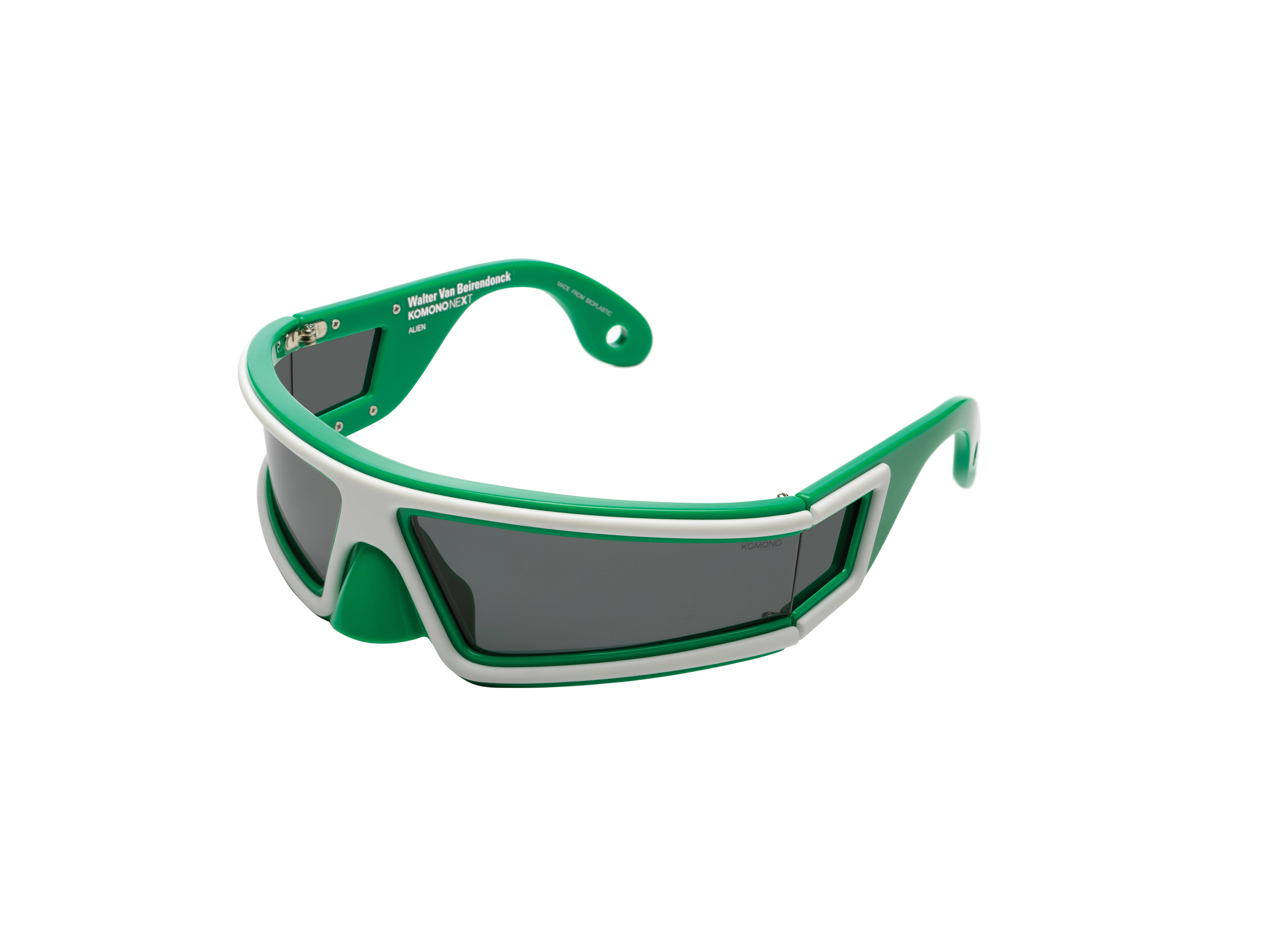 komono-alien-ultra-green-off-white-sonnenbrille-bio-nylon image 2