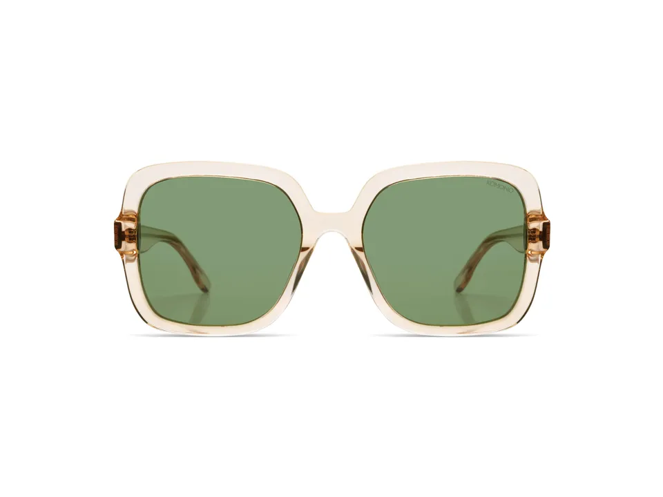 komono-miley-champagne-rose-gold-matte-sonnenbrille-oversize-eckig-polarisiert image 1