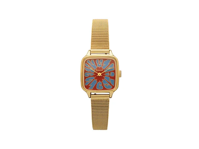 komono-kate-flower-royale-gold-maroon-blue-uhr image 1