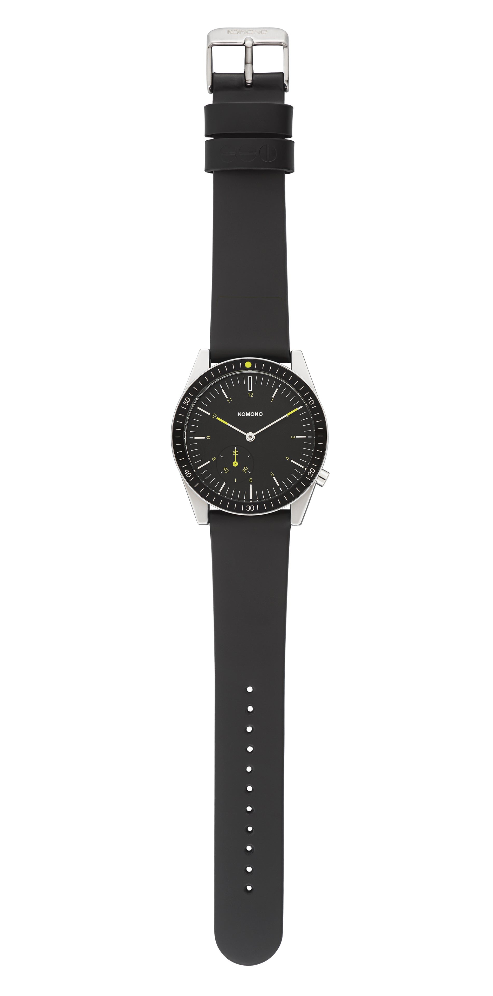komono-ray-legacy-herrenuhr-leder-black image 4