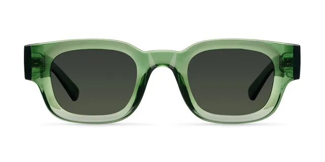 meller-gamal-all-olive-sonnenbrille-runde-form-kr-ftiger-rahmen-bio-basiertes-ma image 1