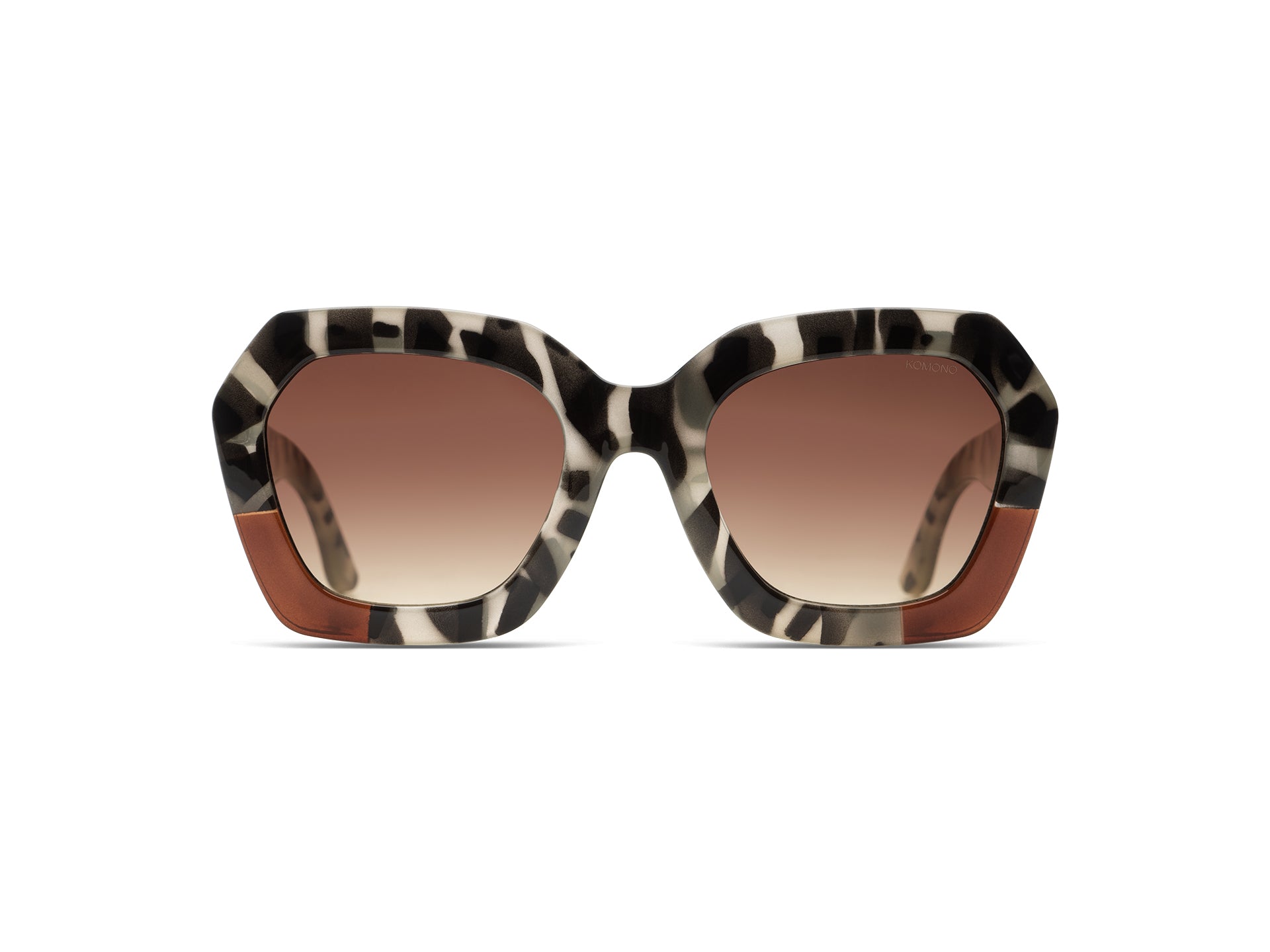 komono-gwen-bronze-bobcat-sonnenbrille-hexagonal-large-fit image 2