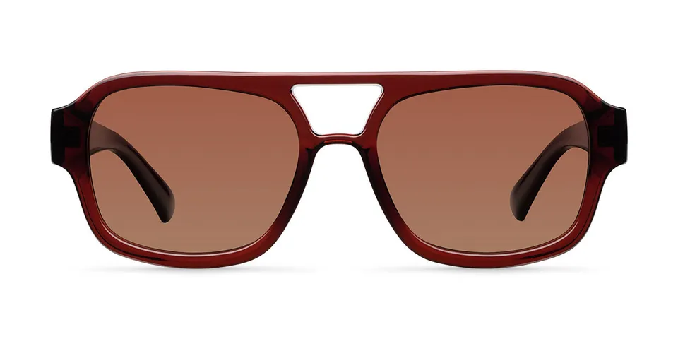 meller-shipo-maroon-brown-oversize-piloten-sonnenbrille image 1