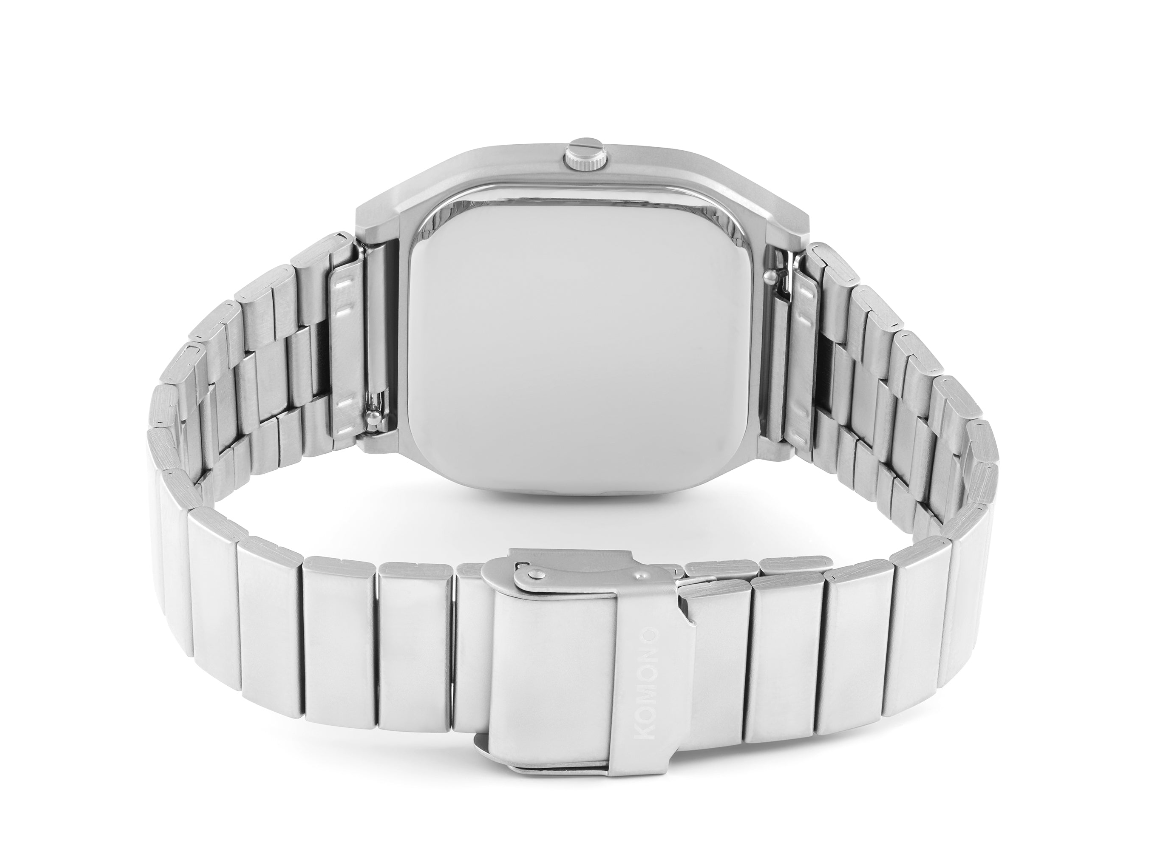 komono-max-flower-silver-black-uhr-bestseller-mit-metallband image 3