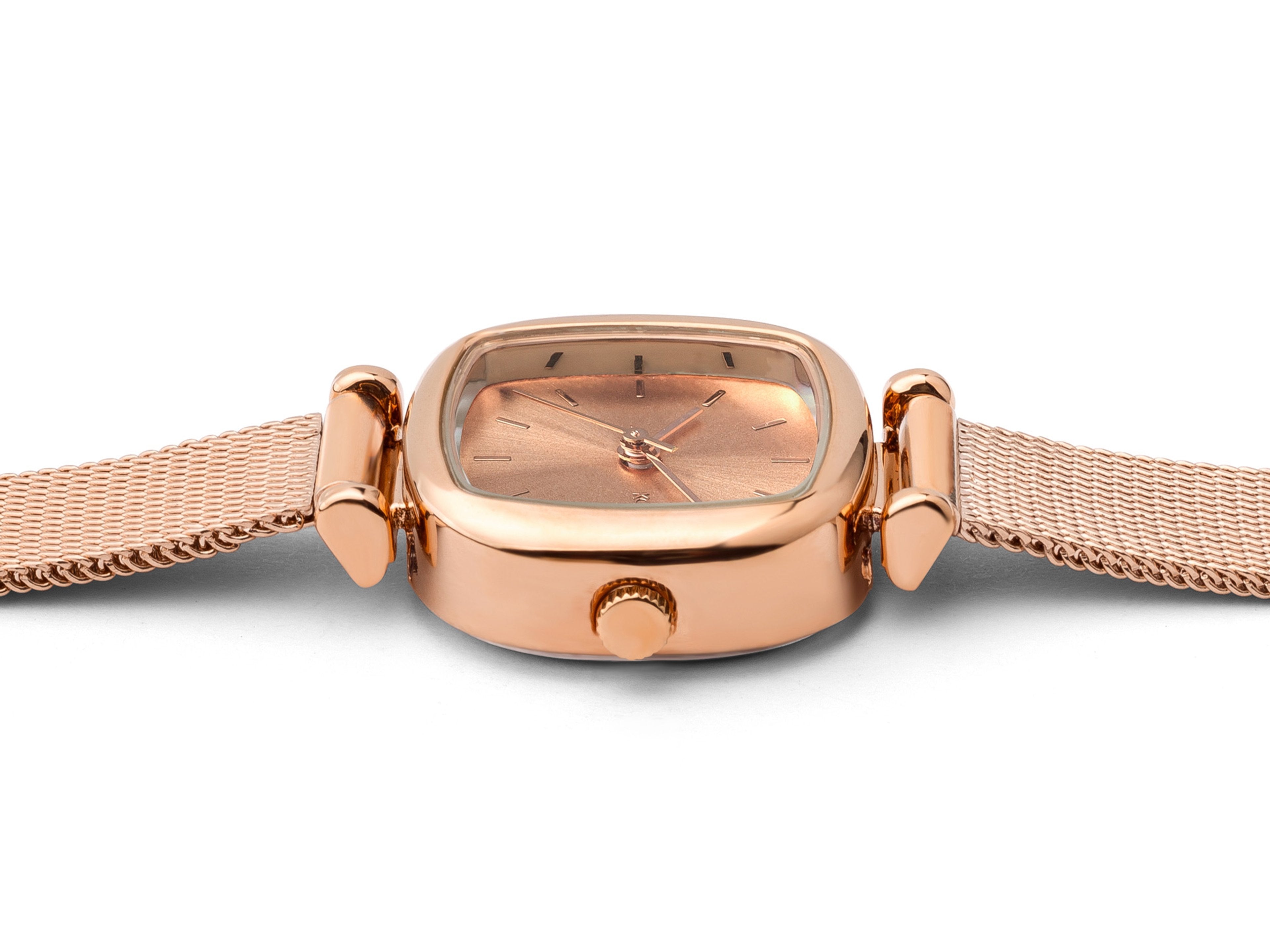 komono-moneypenny-royale-rose-gold-damen-armbanduhr-mesh image 2