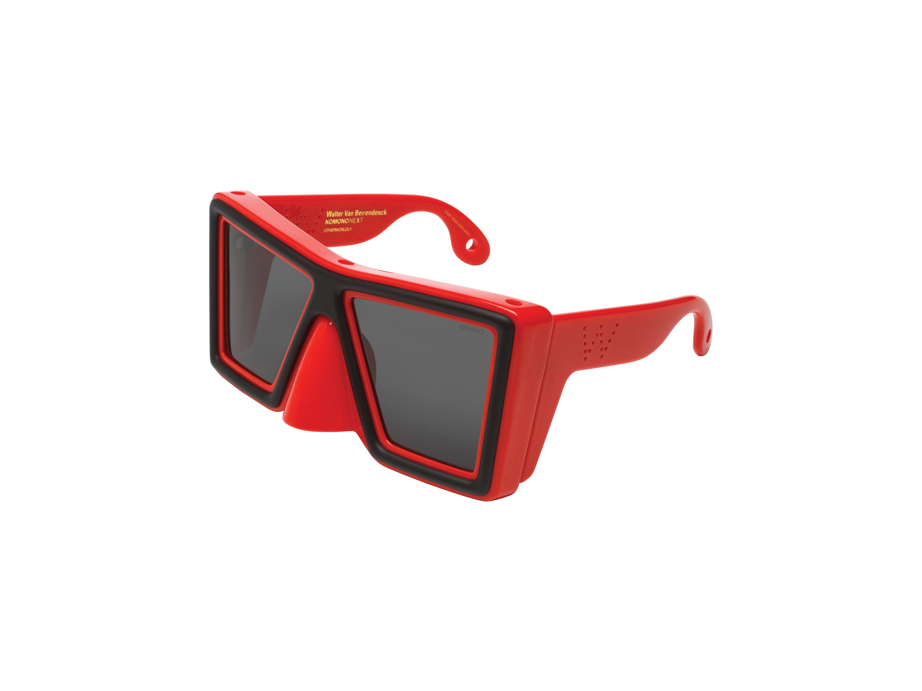 komono-otherworldly-ultra-orange-black-sonnenbrille image 2